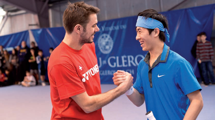 Stanislas Wawrinka au service de Swiss Education Group