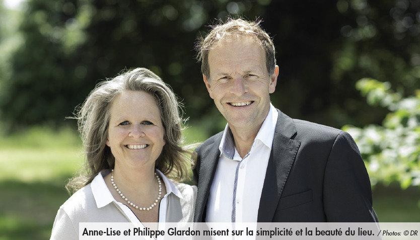 Anne-Lise et Philippe Glardon misent sur la simplicité et la beauté du lieu. / Photos: © DR