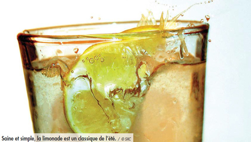 Le plaisir de boire de l’eau citronnée