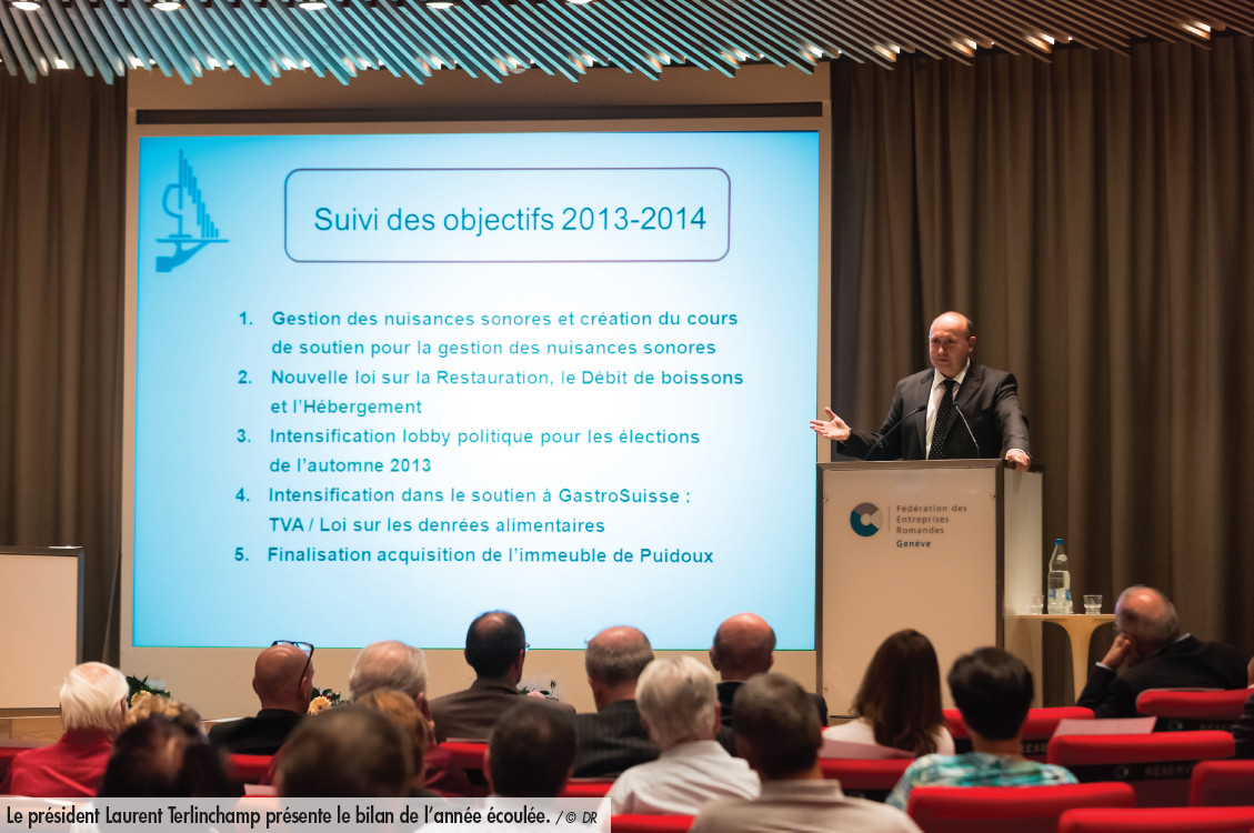 Le président Laurent Terlinchamp présente le bilan de l’année écoulée. / © DR
