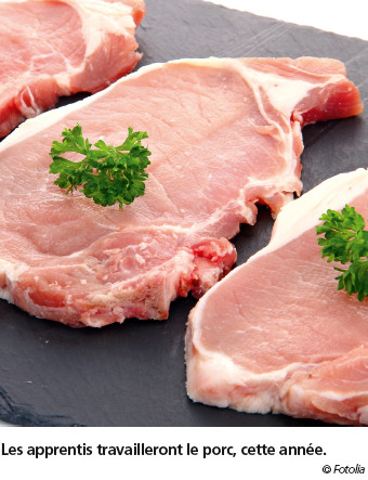 Les apprentis travailleront le porc, cette année. © Fotolia